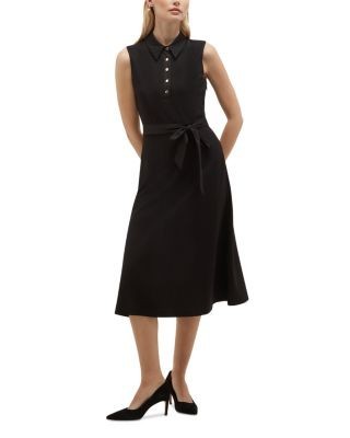 Hobbs London Lilia Sleeveless Midi Dress