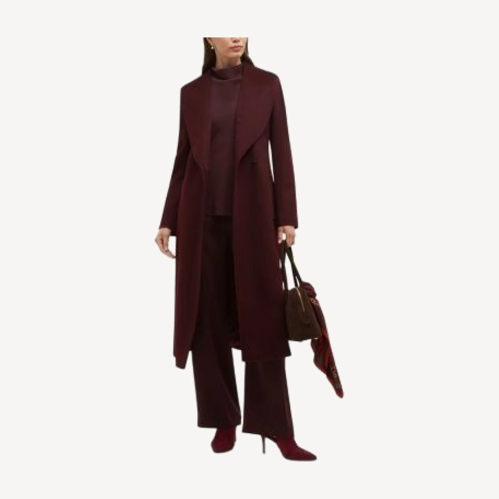 Hobbs London Petite Sara Wool Belted Coat