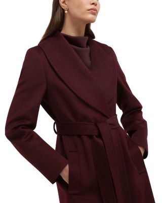 Hobbs London Petite Sara Wool Belted Coat