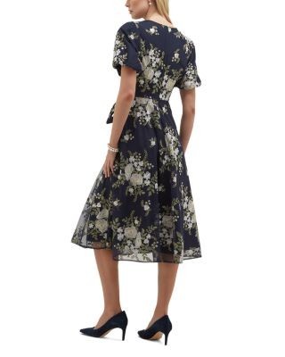 Hobbs London Ira Embroidered Dress