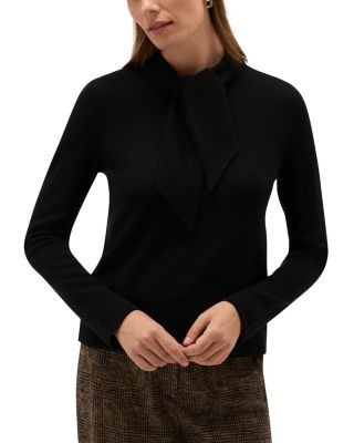 Hobbs London Mabel Wool Tie Neck Sweater