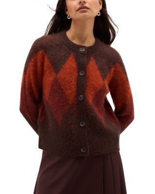 Hobbs London Izzy Argyle Cardigan Sweater