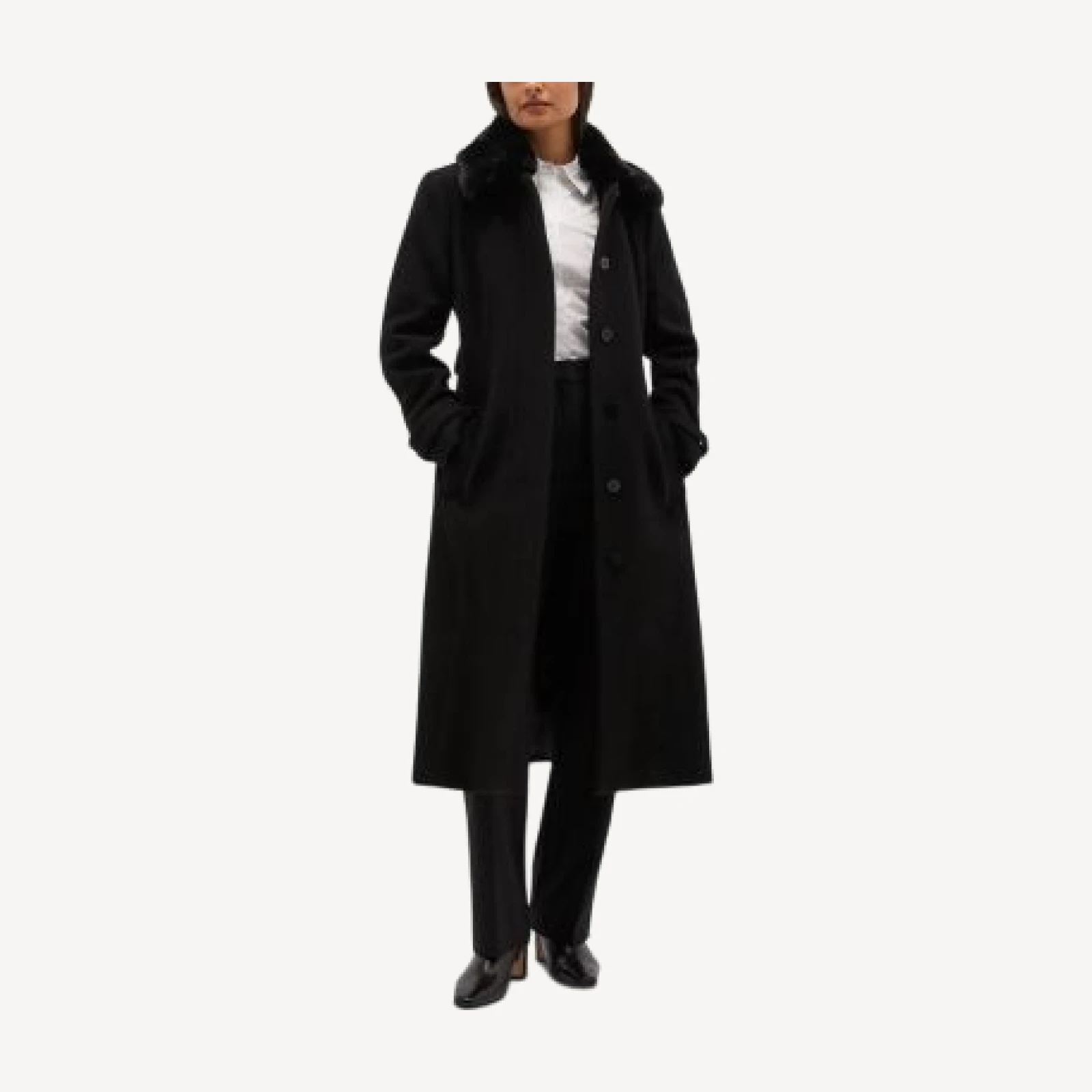 Hobbs London Martina Wool-Blend Belted Coat