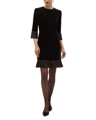 Hobbs London Ashley Velvet Mini Dress