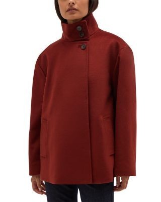 Hobbs London Remi Wool Funnel Neck Jacket