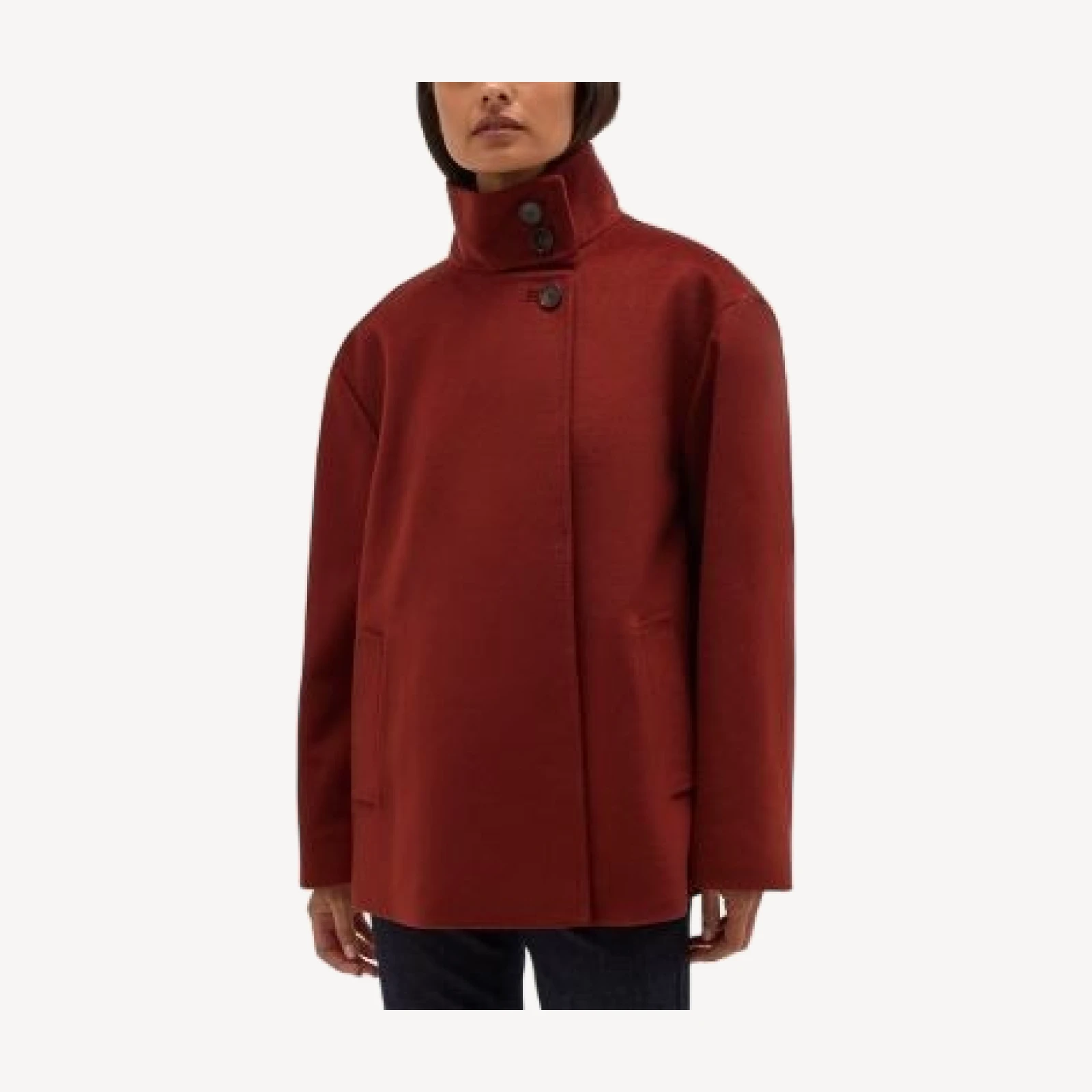 Hobbs London Remi Wool Funnel Neck Jacket