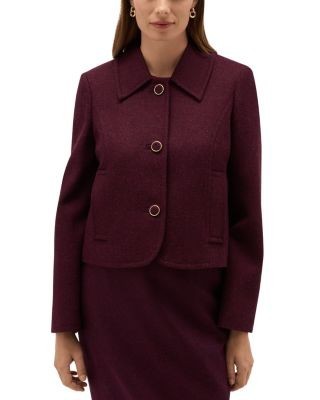 Hobbs London Adeen Wool Button Front Jacket