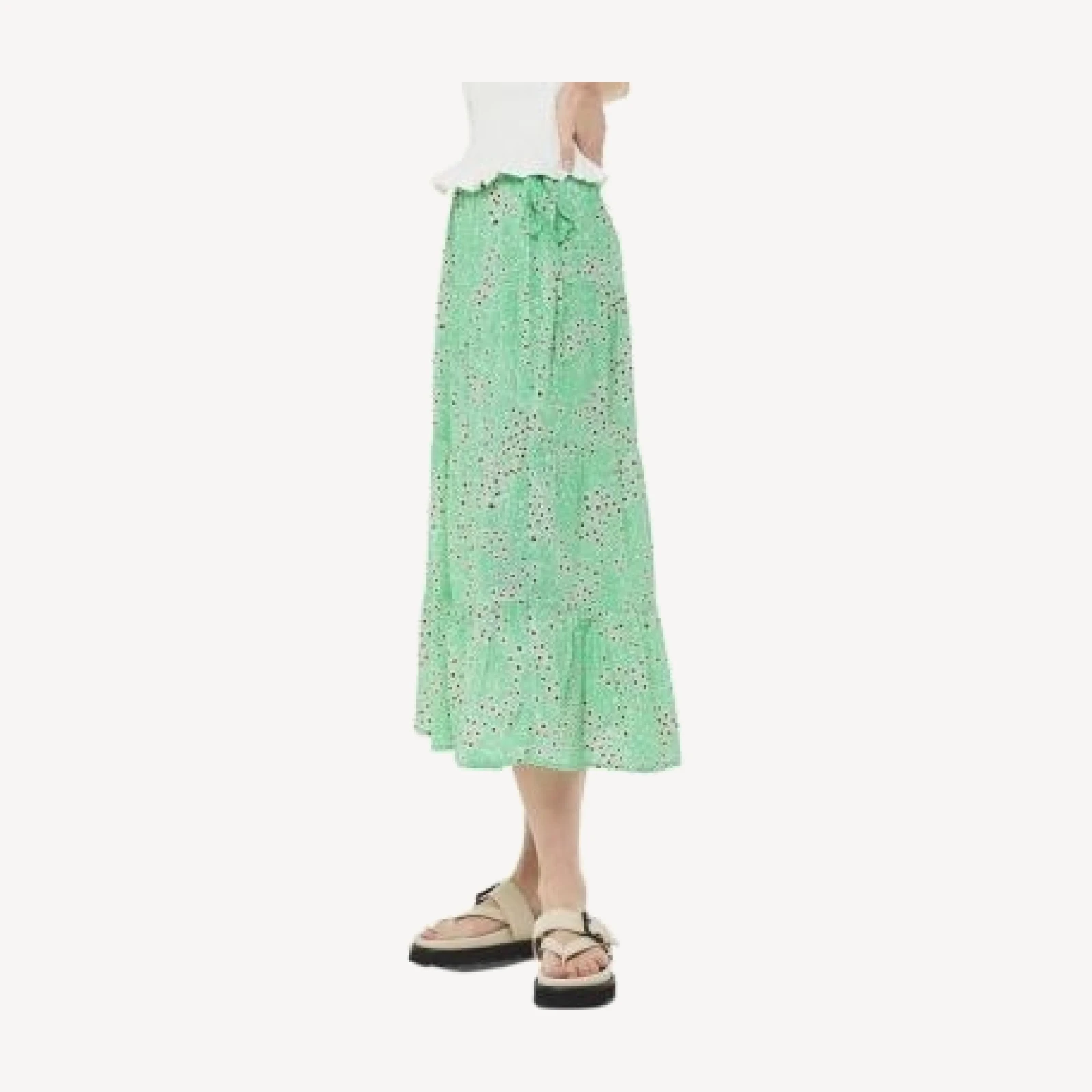 Whistles Daisy Meadow Tie Side Skirt