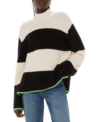Whistles Ribbed Funnel Neck Sweater