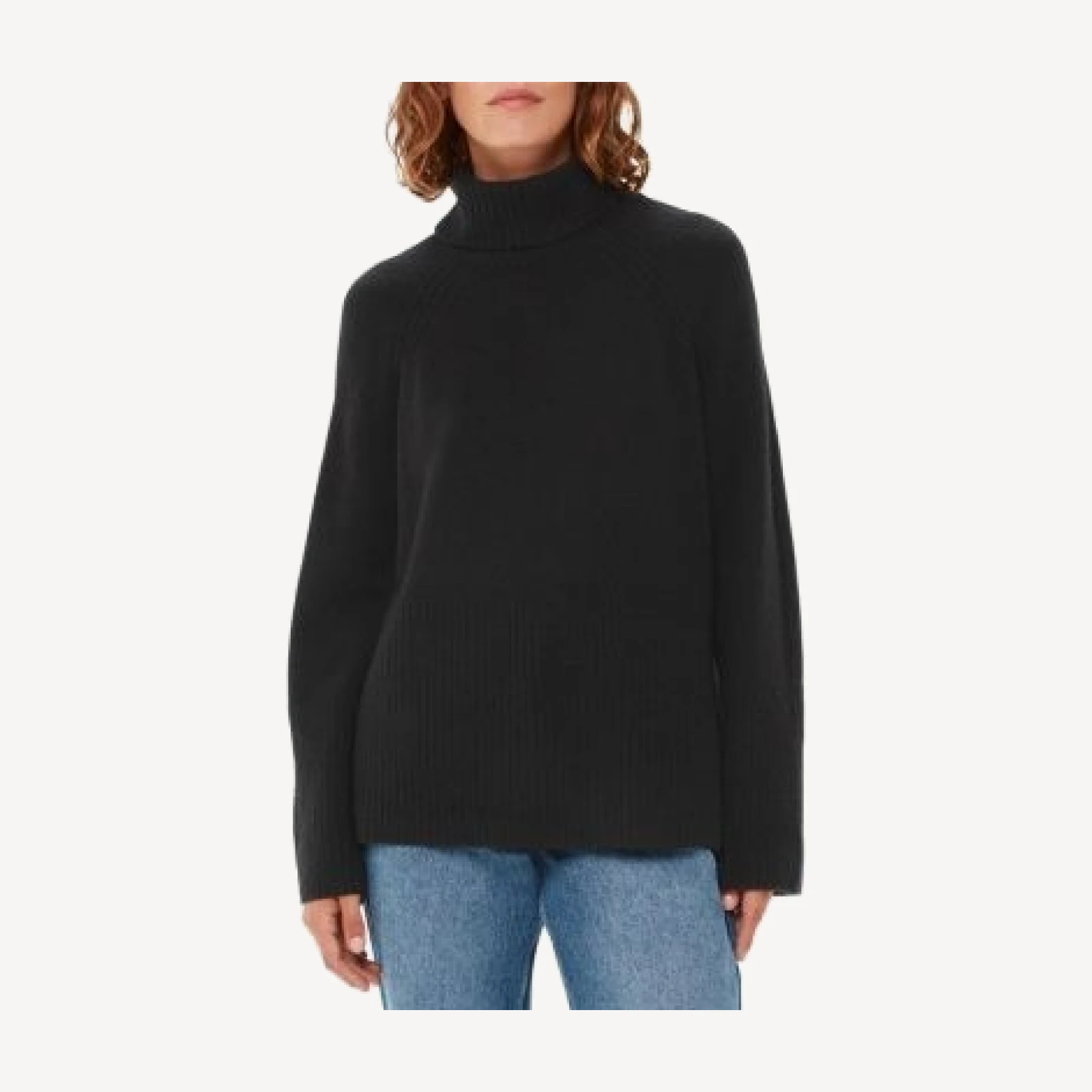 Whistles Textured Turtleneck Sweater