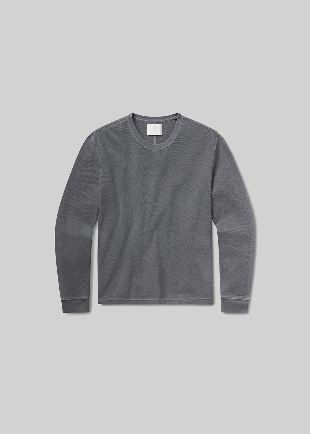 Waffle Crewneck in Slate