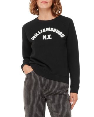 Whistles Cotton Williamsburg Ny Logo Sweater