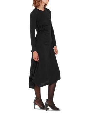 Whistles Asymmetric Jersey Midi Dress
