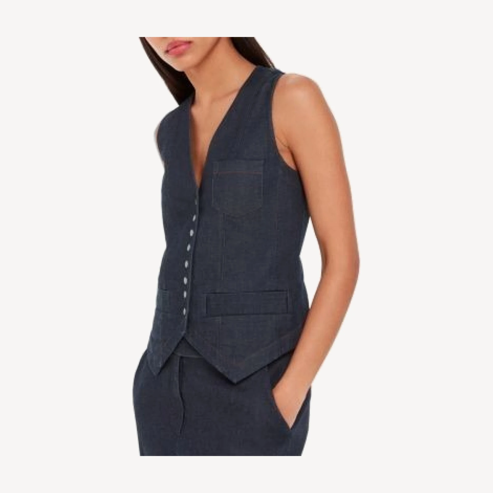 Whistles Joanna Denim Vest