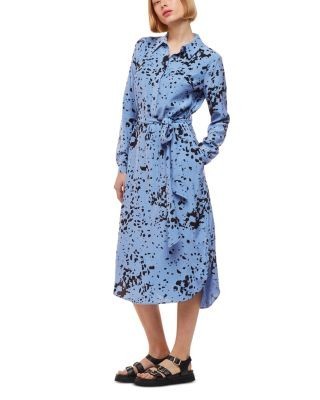 Whistles Smudged Spot Shirt Dress