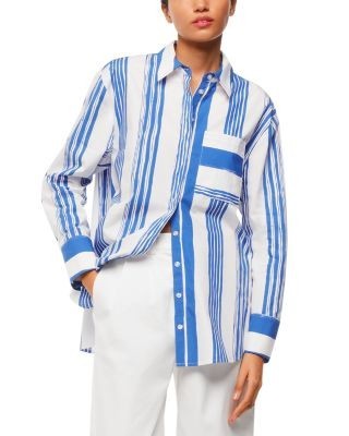 Whistles Painted Stripe Oversized Shirt