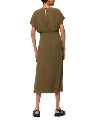 Whistles Pocket Detail Midi Dress