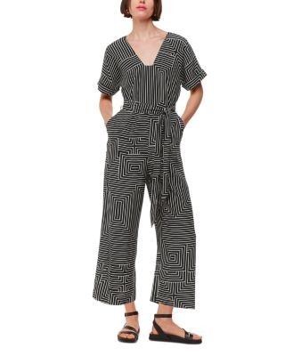 Whistles Angled Stripe Jumpsuit