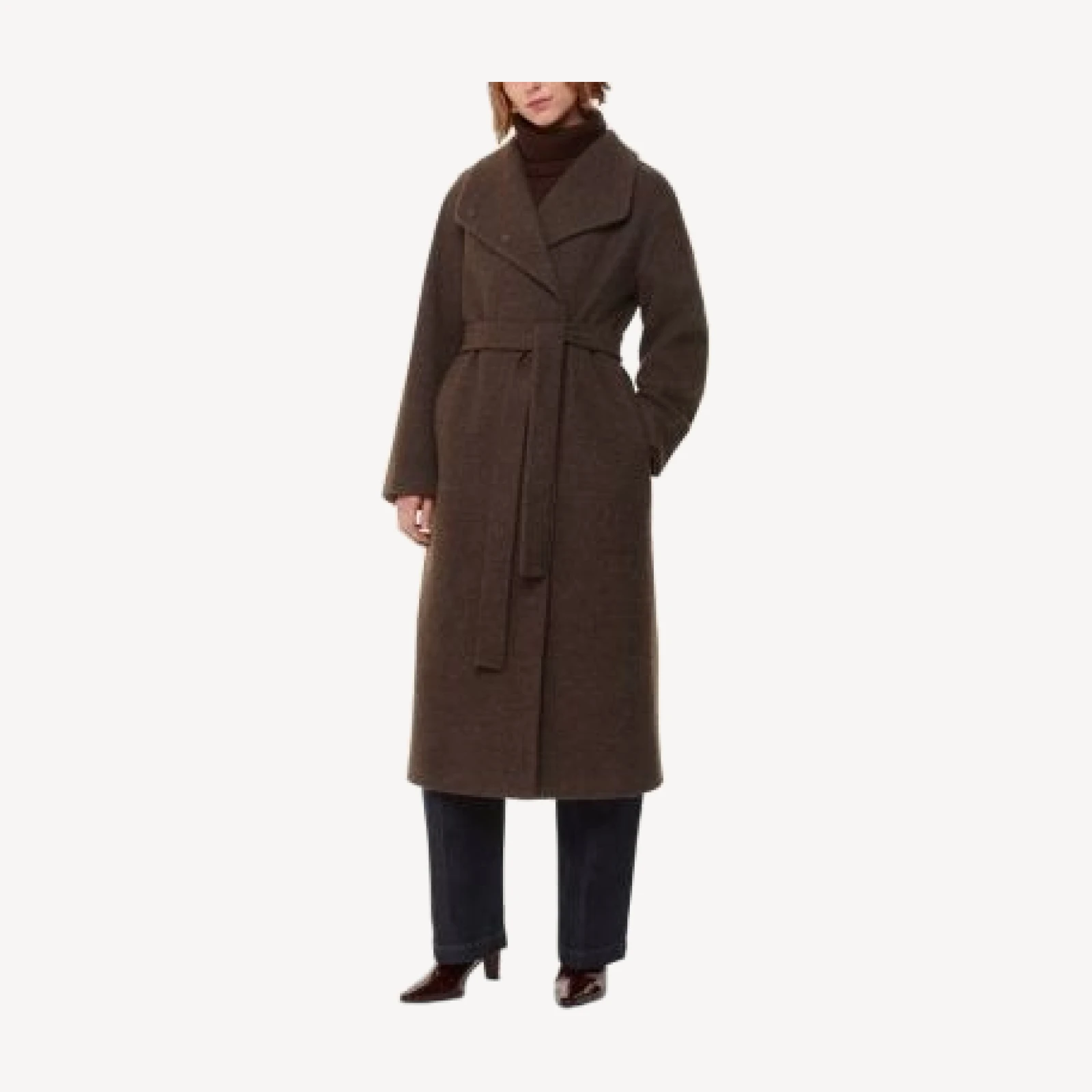 Whistles Morgan Funnel Neck Coat