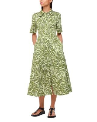 Whistles Linear Leaf Dress