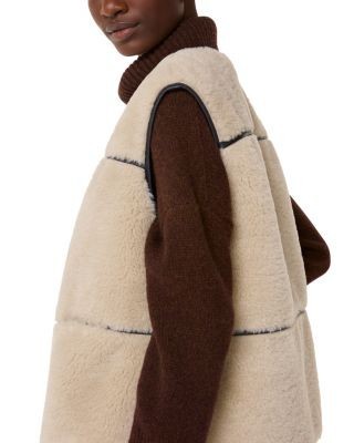Whistles Rowena Faux Fur Sleeveless Coat