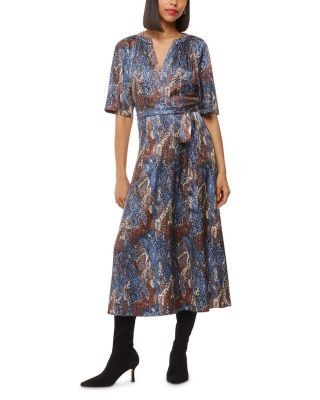 Whistles Marlow Dashed Spot Print Dress
