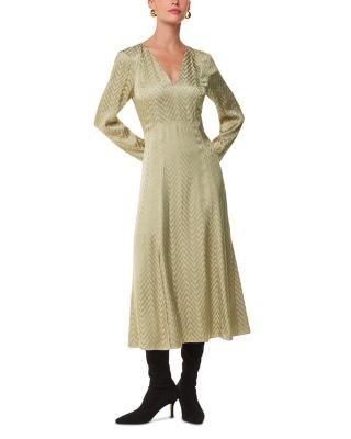 Whistles Jacquard Midi Dress