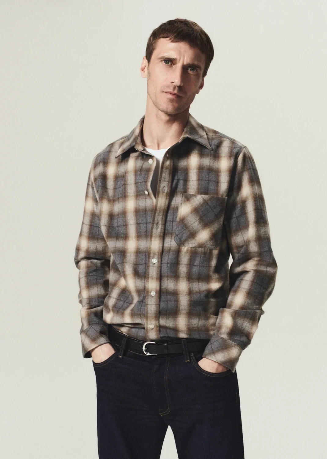 Long Sleeve Cairo Shirt in Cascade Plaid