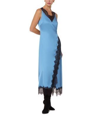 Whistles Iris Lace Wrap Dress