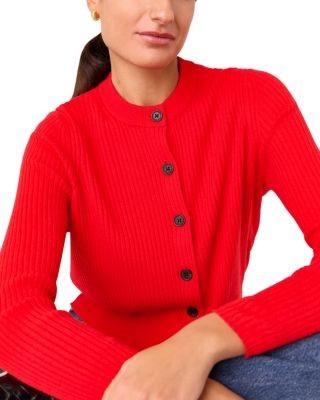 Whistles Jasmine Ribbed Cardigan