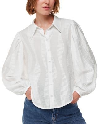 Whistles Hannah Textured Shirt
