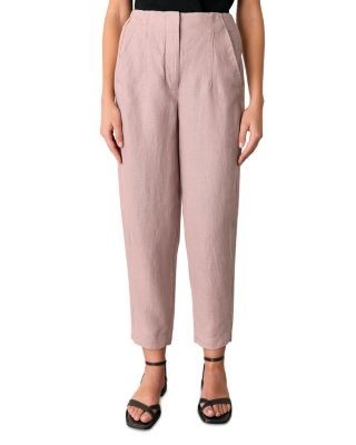 Whistles Linen Barrel Leg Pants