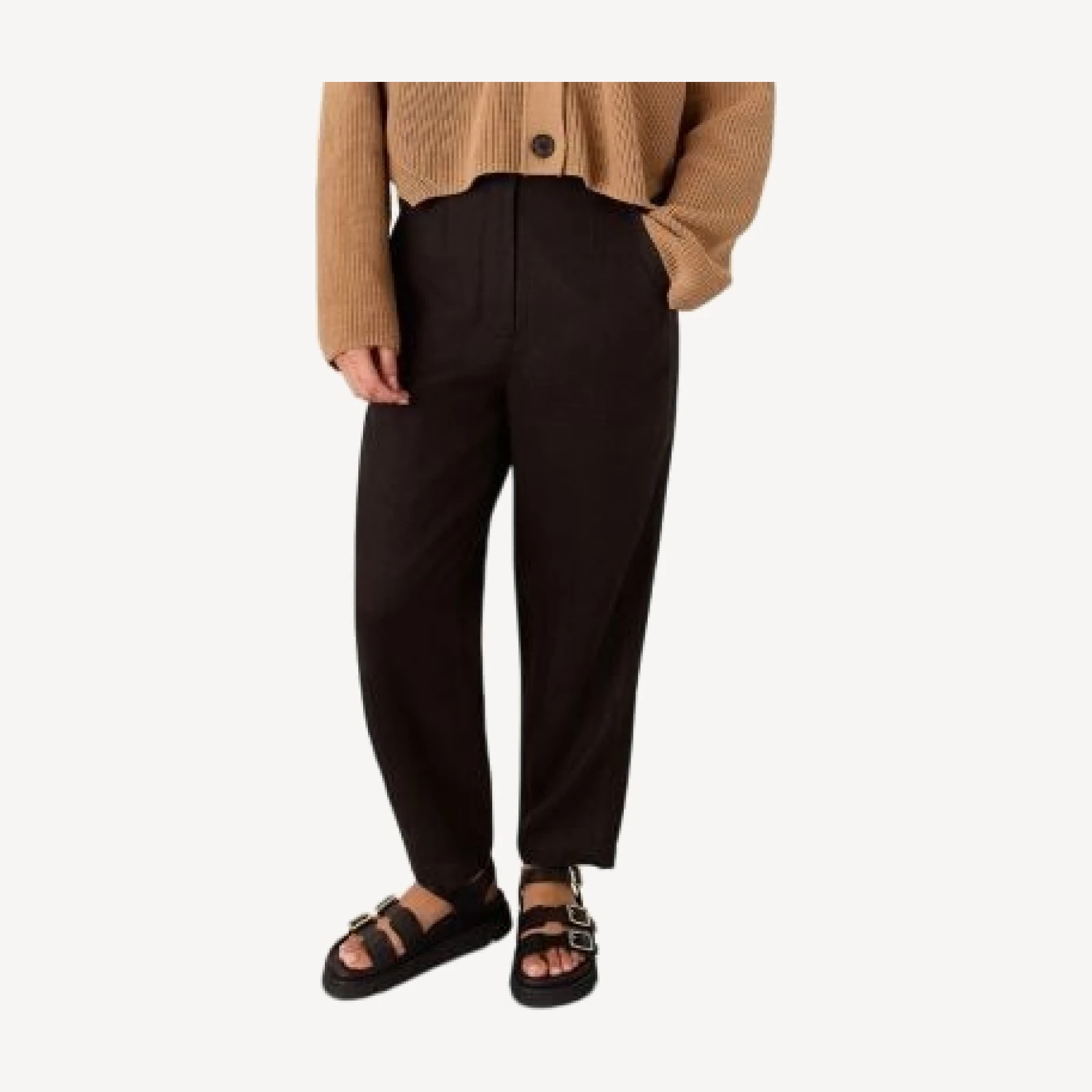 Whistles Petites Authentic Barrel Leg Jeans in Black