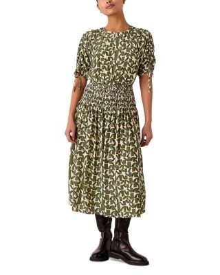 Whistles Petites Abstract Squares Midi Dress
