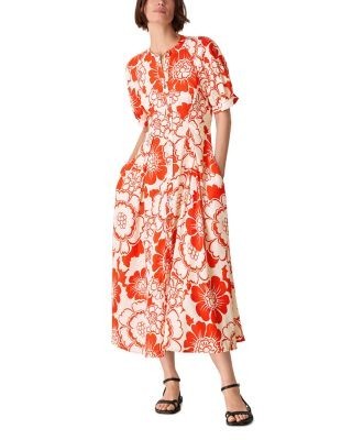 Whistles Bloom Floral Midi Dress
