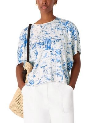 Whistles Rome Print Blouse