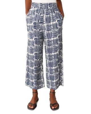 Whistles Hatch Squares Cropped Pants