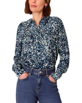 Whistles Leopard Swirl Print Shirt