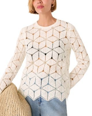 Whistles Crocheted Lace Top