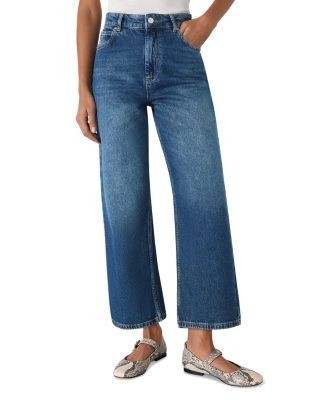 Whistles Ankle Straight Leg Jeans in Denim