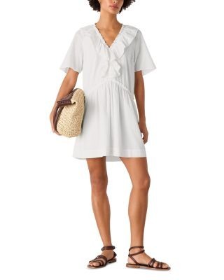 Whistles Ruffled Trapeze Mini Dress