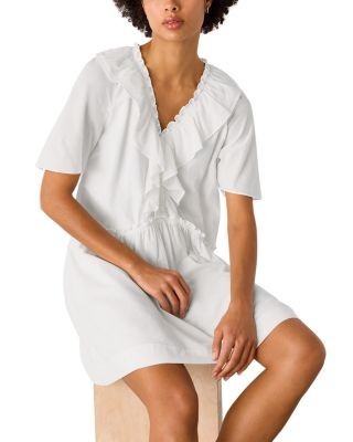 Whistles Ruffled Trapeze Mini Dress