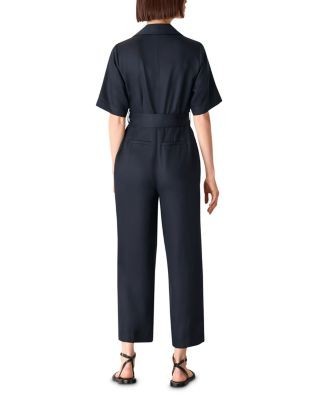 Whistles Button Front Wrap Jumpsuit