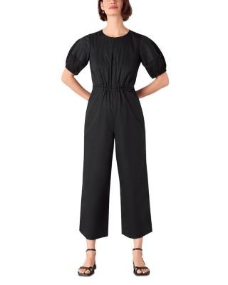 Whistles Broderie Poplin Jumpsuit