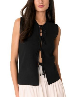 Whistles Tie Front Detail Top