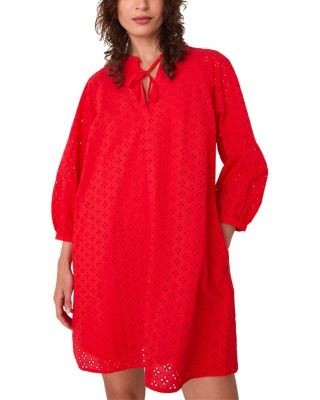 Whistles Broderie Cotton Mini Dress