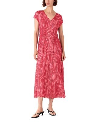 Whistles Petite Zebra Midi Dress