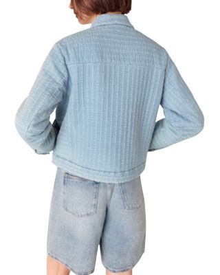 Whistles Quilted Chambray Jacket