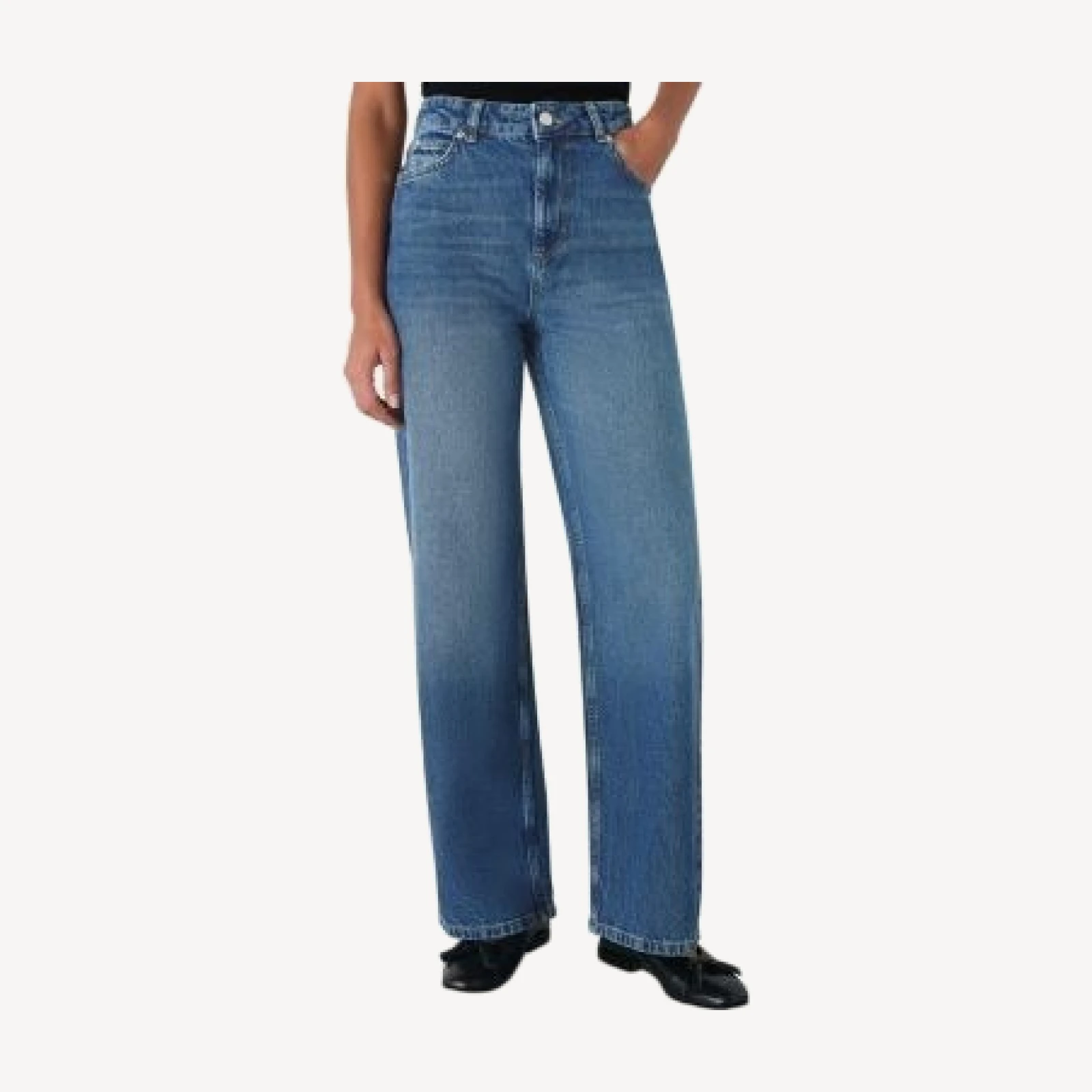 Whistles Straight Full Length Jeans in Denim