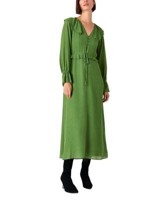 Whistles Frill Boho Midi Dress